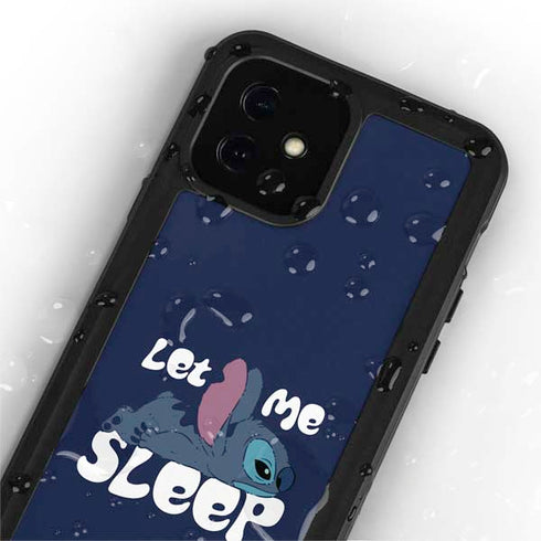 Disney Lilo and Stitch Let Me Sleep iPhone 12 Mini Waterproof Case