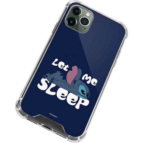 Disney Lilo and Stitch Let Me Sleep iPhone 12 Pro Max Clear Case