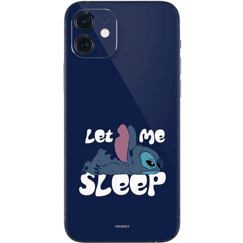 Disney Lilo and Stitch Let Me Sleep iPhone 12 Skin
