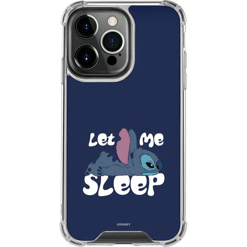 Disney Lilo and Stitch Let Me Sleep iPhone 13 Pro Clear Case