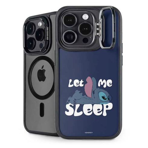Disney Lilo and Stitch Let Me Sleep iPhone 13 Pro Max Kickstand Case
