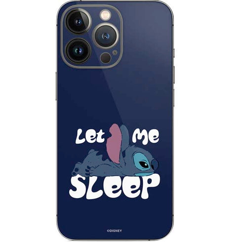 Disney Lilo and Stitch Let Me Sleep iPhone 13 Pro Skin