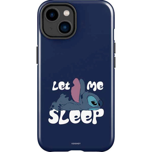 Disney Lilo and Stitch Let Me Sleep iPhone 14 Plus Impact Case