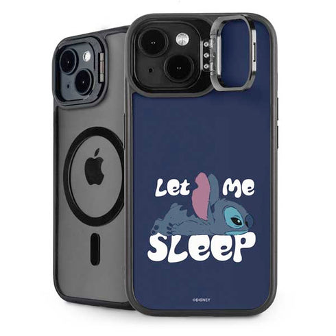 Disney Lilo and Stitch Let Me Sleep iPhone 14 Plus Kickstand Case