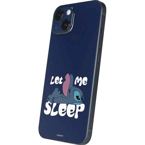 Disney Lilo and Stitch Let Me Sleep iPhone 14 Plus Skin