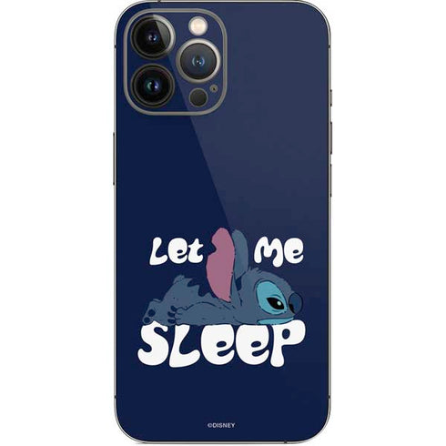 Disney Lilo and Stitch Let Me Sleep iPhone 14 Pro Max Skin