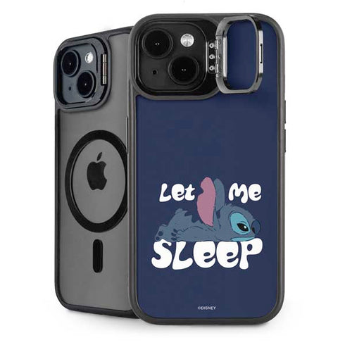 Disney Lilo and Stitch Let Me Sleep iPhone 15 Kickstand Case