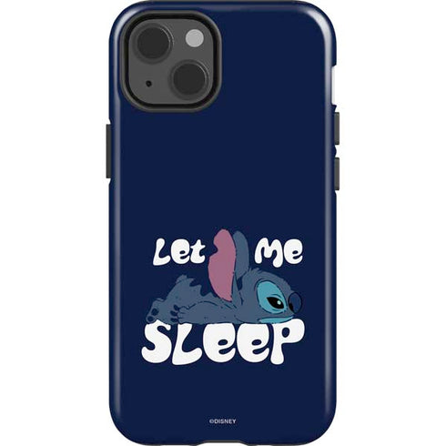 Disney Lilo and Stitch Let Me Sleep iPhone 15 Plus Impact Case
