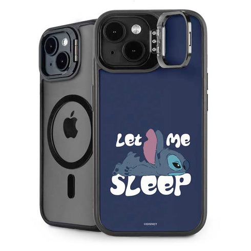 Disney Lilo and Stitch Let Me Sleep iPhone 15 Plus Kickstand Case