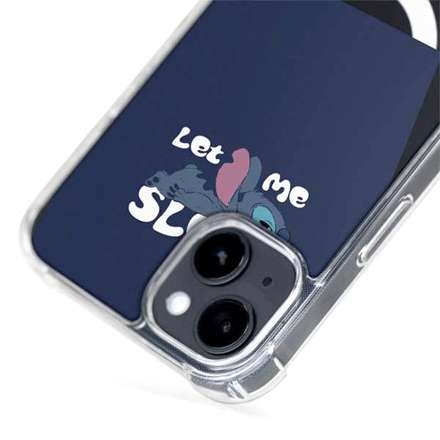 Disney Lilo and Stitch Let Me Sleep iPhone 15 Plus MagSafe Case