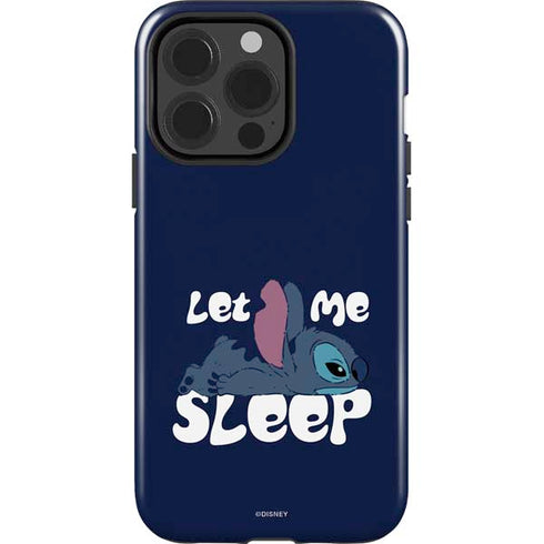 Disney Lilo and Stitch Let Me Sleep iPhone 15 Pro Impact Case