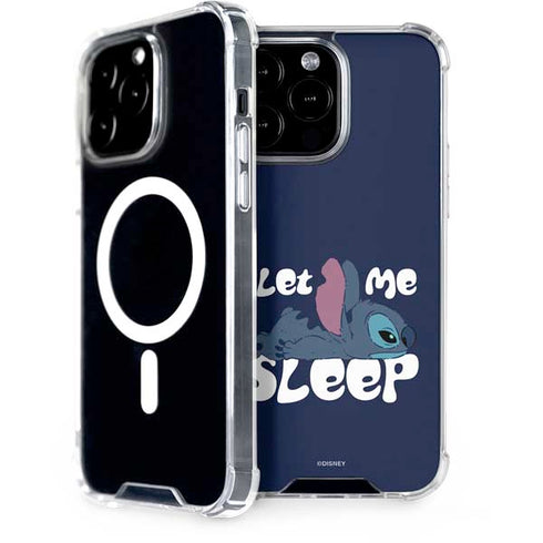 Disney Lilo and Stitch Let Me Sleep iPhone 15 Pro Max MagSafe Case