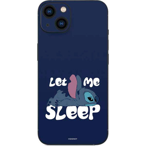Disney Lilo and Stitch Let Me Sleep iPhone 15 Skin
