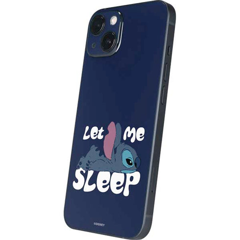 Disney Lilo and Stitch Let Me Sleep iPhone 15 Skin
