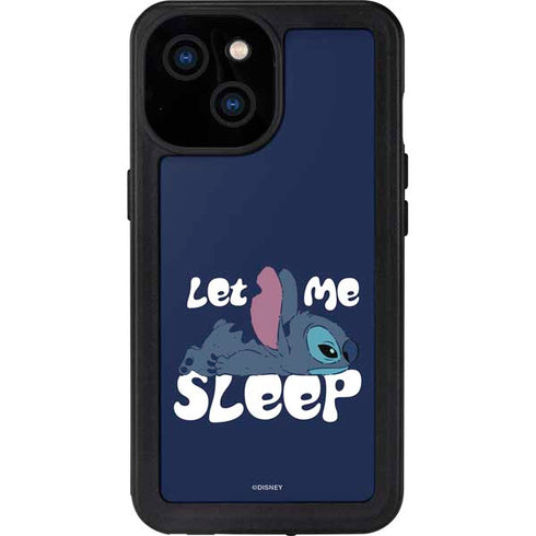 Disney Lilo and Stitch Let Me Sleep iPhone 15 Waterproof Case