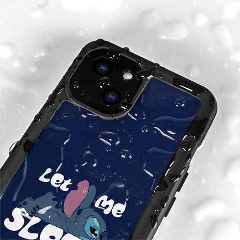 Disney Lilo and Stitch Let Me Sleep iPhone 15 Waterproof Case