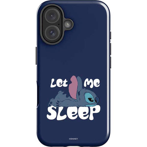 Disney Lilo and Stitch Let Me Sleep iPhone 16 Impact Case