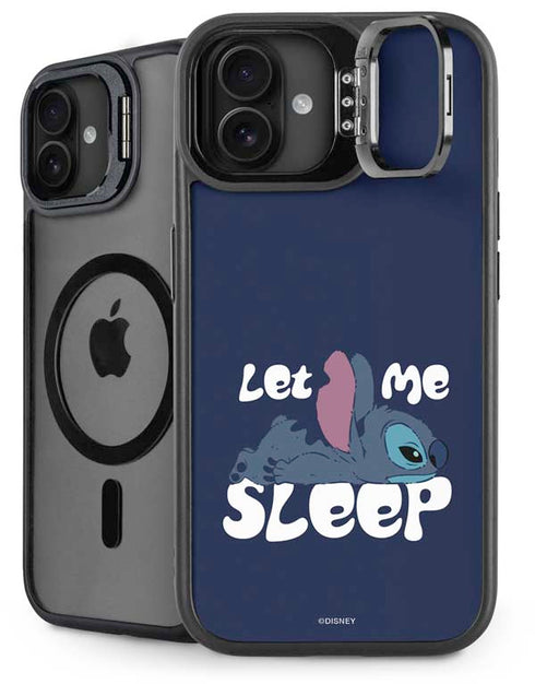 Disney Lilo and Stitch Let Me Sleep iPhone 16 Kickstand Case