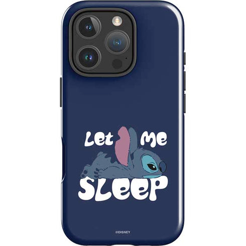 Disney Lilo and Stitch Let Me Sleep iPhone 16 Pro Impact Case