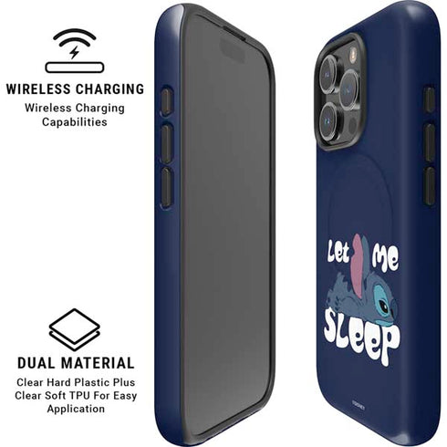 Disney Lilo and Stitch Let Me Sleep iPhone 16 Pro Magsafe Impact Case