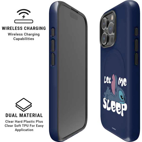 Disney Lilo and Stitch Let Me Sleep iPhone 16 Pro Max Magsafe Impact Case