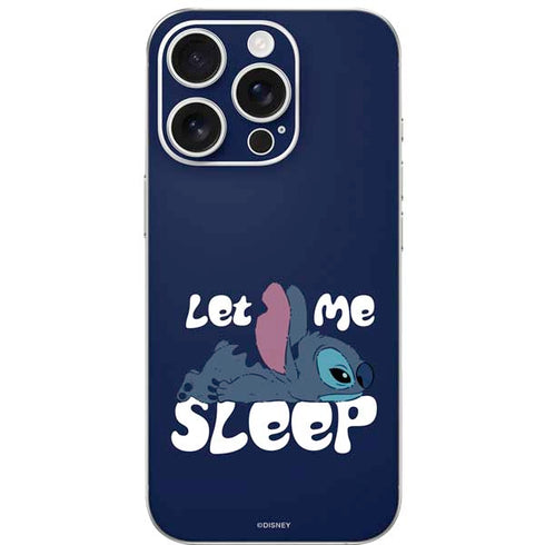 Disney Lilo and Stitch Let Me Sleep iPhone 16 Pro Skin