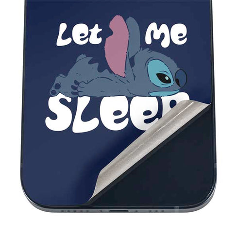 Disney Lilo and Stitch Let Me Sleep iPhone 16 Skin