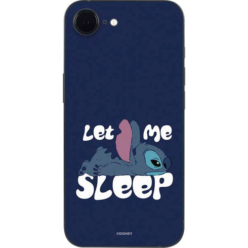 Disney Lilo and Stitch Let Me Sleep iPhone 16e Skin