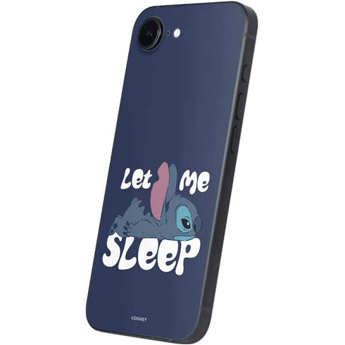 Disney Lilo and Stitch Let Me Sleep iPhone 16e Skin