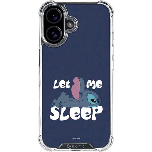 Disney Lilo and Stitch Let Me Sleep iPhone 17 Clear Case