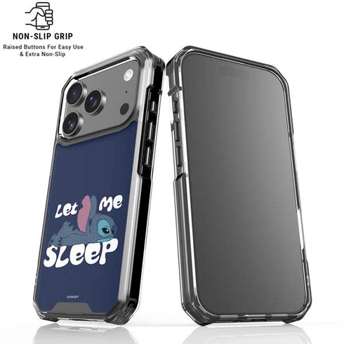 Disney Lilo and Stitch Let Me Sleep iPhone 17 Pro Clear Case