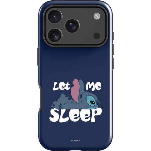 Disney Lilo and Stitch Let Me Sleep iPhone 17 Pro Max Impact Case