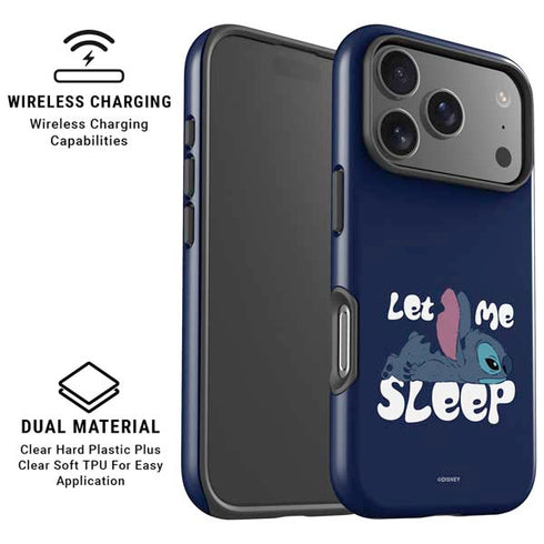 Disney Lilo and Stitch Let Me Sleep iPhone 17 Pro Max Magsafe Impact Case