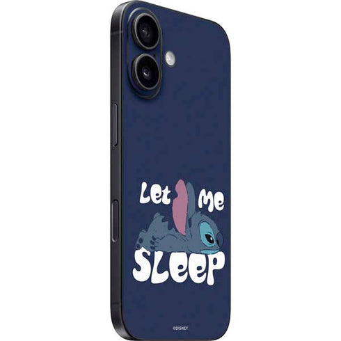 Disney Lilo and Stitch Let Me Sleep iPhone 17 Skin