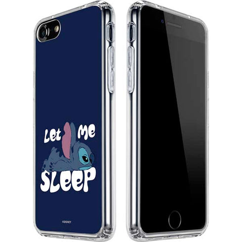 Disney Lilo and Stitch Let Me Sleep iPhone SE (2nd & 3rd Gen) Clear Case