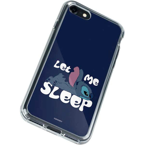 Disney Lilo and Stitch Let Me Sleep iPhone SE (2nd & 3rd Gen) Clear Case