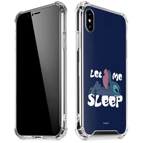 Disney Lilo and Stitch Let Me Sleep iPhone X/XS Clear Case