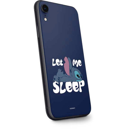 Disney Lilo and Stitch Let Me Sleep iPhone XR Skin