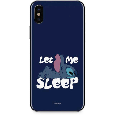 Disney Lilo and Stitch Let Me Sleep iPhone XS Max Skin