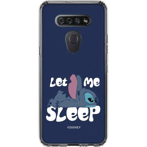Disney Lilo and Stitch Let Me Sleep LG K51/Q51 Clear Case