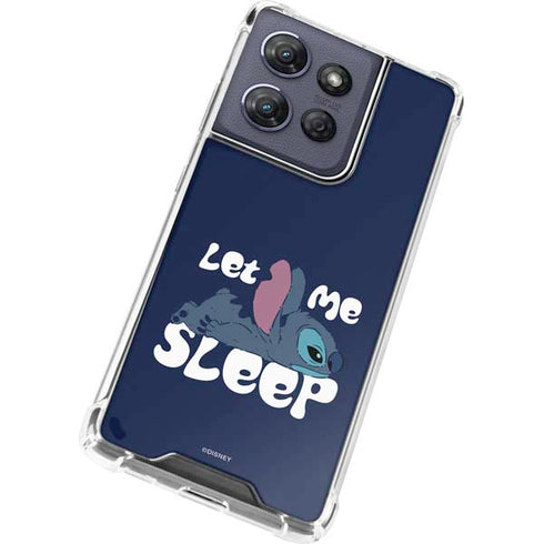 Disney Lilo and Stitch Let Me Sleep Moto G 5G (2025) Clear Case