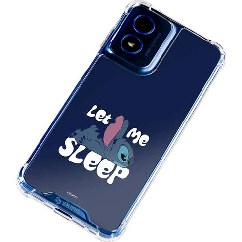 Disney Lilo and Stitch Let Me Sleep Moto G Play 4G (2024) Clear Case