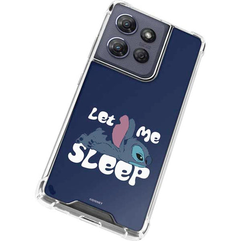 Disney Lilo and Stitch Let Me Sleep Moto G Play 5G (2025) Clear Case