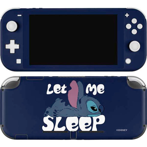 Disney Lilo and Stitch Let Me Sleep Nintendo Switch Lite Skin