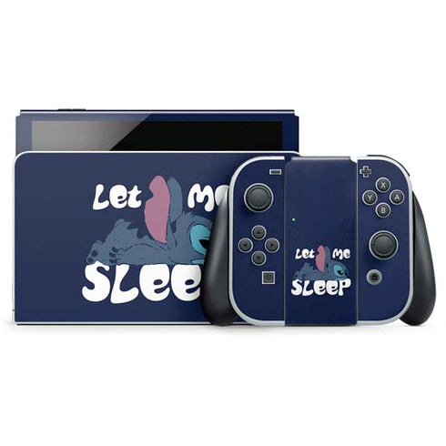 Disney Lilo and Stitch Let Me Sleep Nintendo Switch OLED (2021) Skin