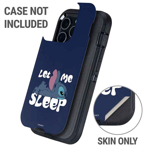 Disney Lilo and Stitch Let Me Sleep Otterbox Defender iPhone Skin