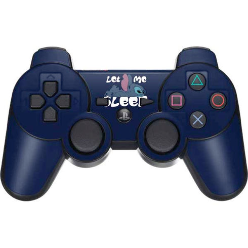 Disney Lilo and Stitch Let Me Sleep PS3 Dual Shock wireless controller Skin