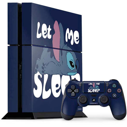 Disney Lilo and Stitch Let Me Sleep PS4 Console and Controller Bundle Skin