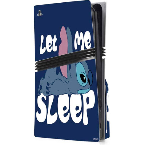 Disney Lilo and Stitch Let Me Sleep PS5 Pro Disk Console Skin