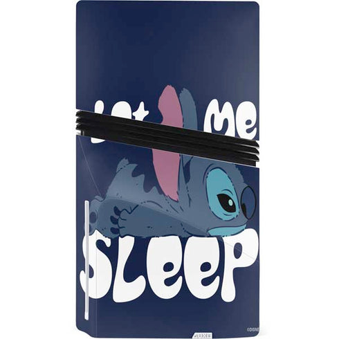 Disney Lilo and Stitch Let Me Sleep PS5 Pro Disk Console Skin